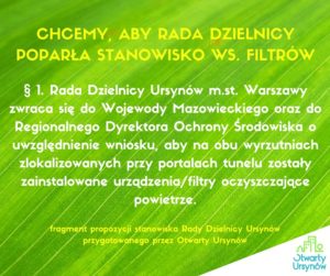 Filtry POW - stanowisko